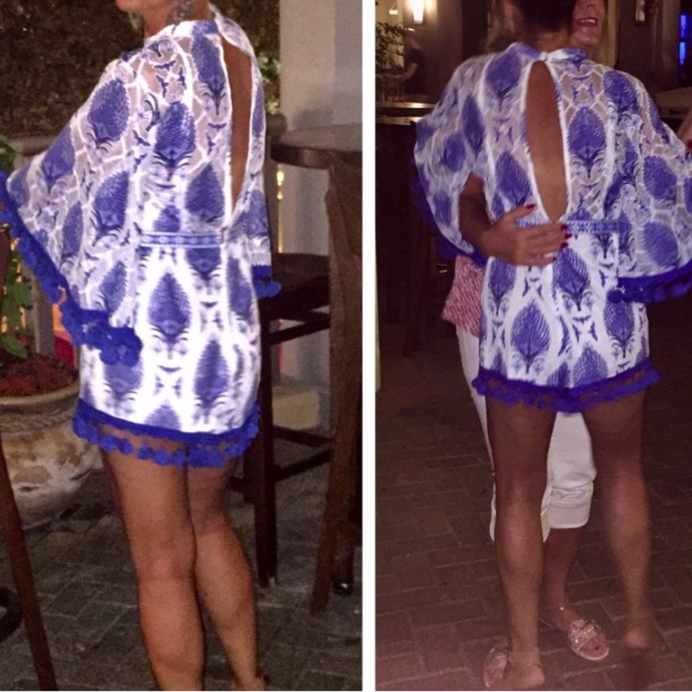 Greek inspired short romper!! Size small